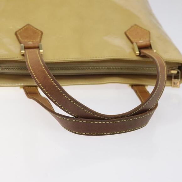 LOUIS VUITTON Monogram Vernis Houston Hand Bag Beige M91004 - Picture 7 of 16